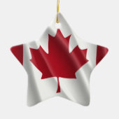 CANADIAN FLAG KERAMISCH ORNAMENT (Voorkant)