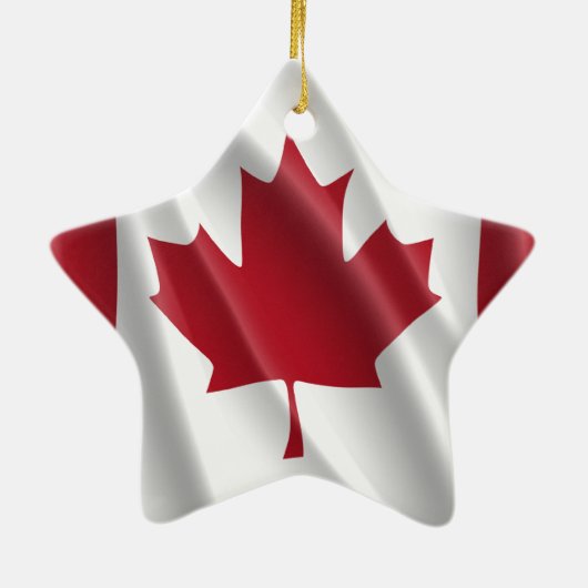 CANADIAN FLAG KERAMISCH ORNAMENT (Achterkant)