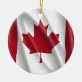 CANADIAN FLAG KERAMISCH ORNAMENT (Voorkant)