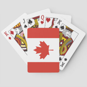 Canadian Flag (Maple Leaf) (Canada) Pokerkaarten
