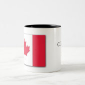 Canadian Flag Mug with the Anthem Title Tweekleurige Koffiemok (Center)