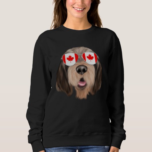 Canadian Flag Otterhound Dog Canada Pocket Trui (Voorkant)