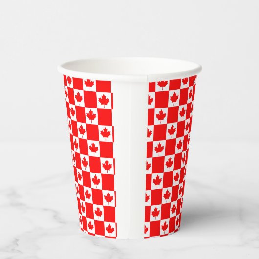 Canadian flag Paper Cups for Canada Day party Papieren Bekers (Rechts)
