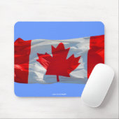 CANADIAN FLAG Patriotic Mousepad Muismat (Met muis)