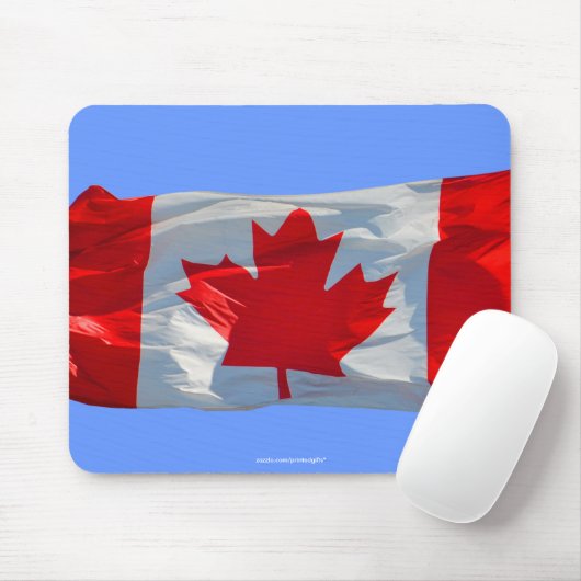 CANADIAN FLAG Patriotic Mousepad Muismat (Met muis)