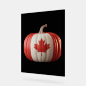Canadian Flag Pumpkin Maple Leaf Thanksgiving Over Acryl Bord (Hoek)