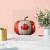 Canadian Flag Pumpkin Maple Leaf Thanksgiving Over Acryl Bord (Huwelijk)