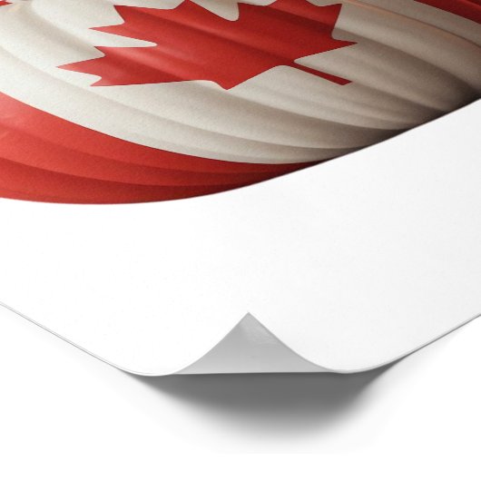 Canadian Flag Pumpkin Maple Leaf Thanksgiving Over Poster (Hoek)