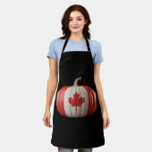 Canadian Flag Pumpkin Maple Leaf Thanksgiving Over Schort (Gedragen)