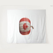 Canadian Flag Pumpkin Maple Leaf Thanksgiving Over Wandkleed (Voorkant (horizontaal))