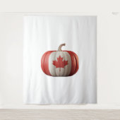 Canadian Flag Pumpkin Maple Leaf Thanksgiving Over Wandkleed (Voorkant)