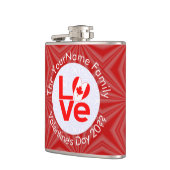 Canadian Flag Red Letters LOVE Personated Heupfles (Links)