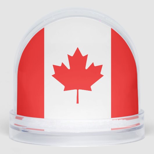 Canadian flag snow globe with your custom photo sneeuwbol (Voorkant)