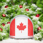 Canadian flag snow globe with your custom photo sneeuwbol (Kerstmis)