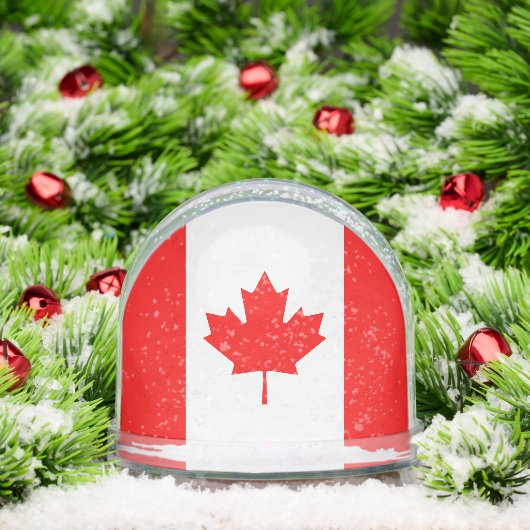 Canadian flag snow globe with your custom photo sneeuwbol (Kerstmis)