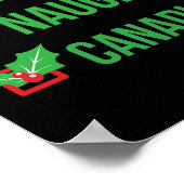 Canadian Funny Canada Pajama kerstcadeau Poster (Hoek)