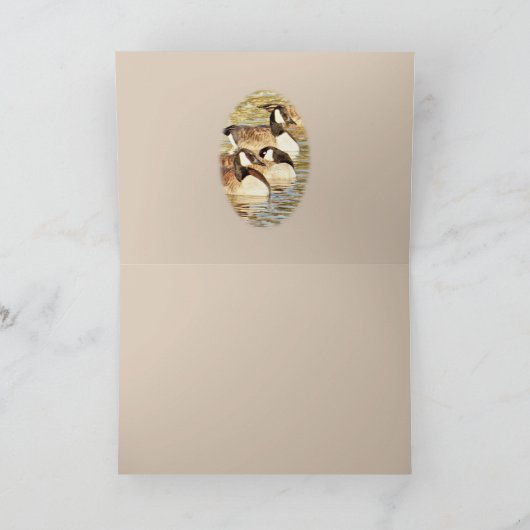Canadian Geese blanco kaart- aanpassen elke gelege Kaart (Binnen)