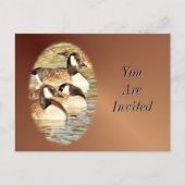 Canadian Geese Briefkaart-Invitation-customize Uitnodiging Briefkaart (Voorkant)