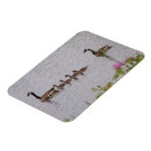 Canadian Geese Family n Flowers Flexible Magnet Magneet (Linkerzijde)