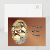 Canadian Geese leeg Briefkaart- aanpassen Briefkaart (Voorkant / Achterkant)