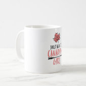 Canadian Girl Canada Gift Koffiemok (Voorkant links)