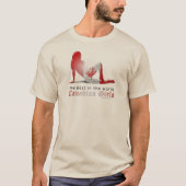 Canadian Girl Silhouette Flag T-shirt (Voorkant)