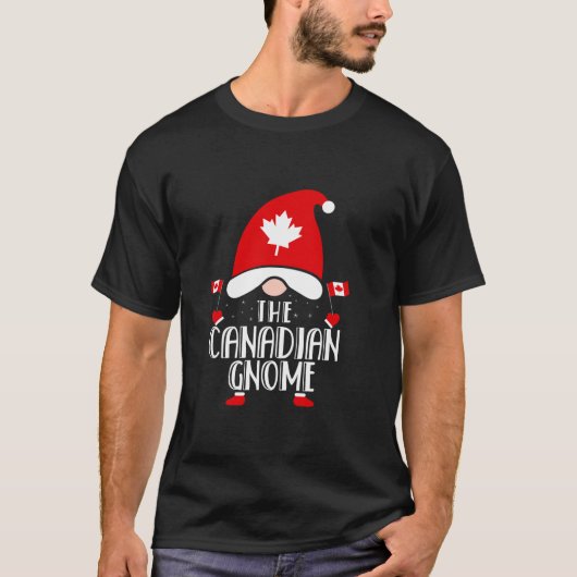 Canadian Gnome Family Matching Group Christmas Out T-shirt (Voorkant)