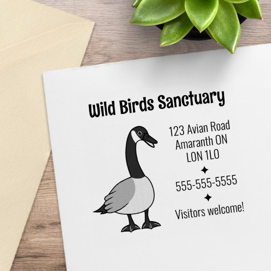 Canadian Goose Bedrijfsadres Rubberstempel