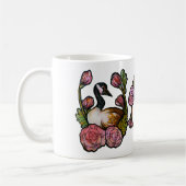 Canadian Goose Canada Ganzen Roze Bloemen Kunst Koffiemok (Links)