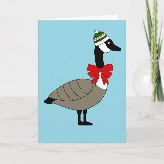 Canadian Goose Christmas Card Feestdagen Kaart (Voorkant)