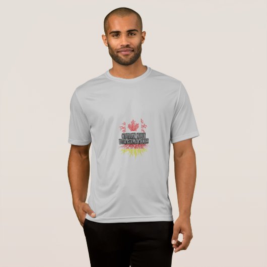 canadian ground with german roots t-shirt (Voorkant volledig)