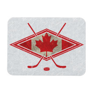 Canadian Hockey Flag Logo Magnet Magneet
