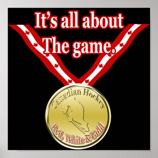 Canadian Hockey Poster (Voorkant)