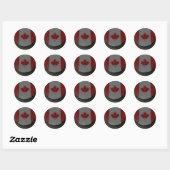Canadian Hockey Puck Ronde Sticker (Vel)