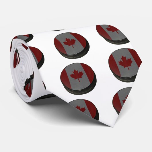 Canadian Hockey Puck Stropdas (Opgerold)