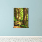 Canadian Landscape West Coast Forest Art Print (Insitu (Houten vloer))