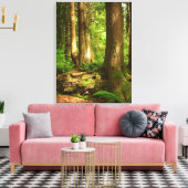 Canadian Landscape West Coast Forest Art Print (Insitu (Woonkamer))