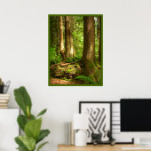 Canadian Landscape West Coast Forest Art Print (Thuiskantoor)