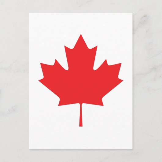 CANADIAN LEAF BRIEFKAART (Voorkant)