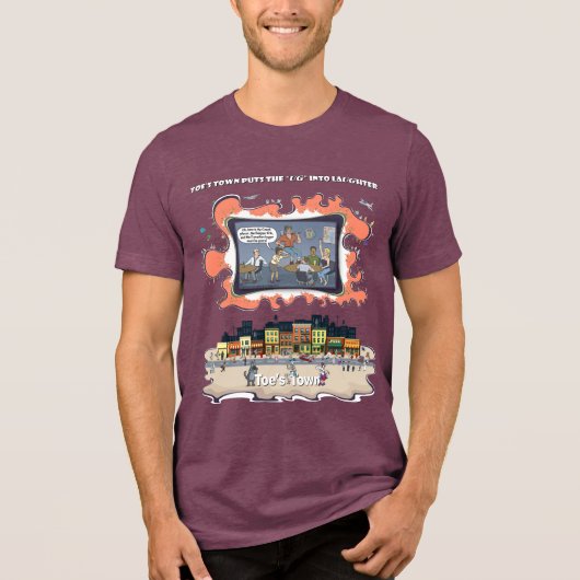 Canadian Logger | Bar Humor Tri-Blend Shirt (Voorkant)