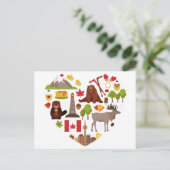 Canadian Love briefkaart (Staand voorkant)