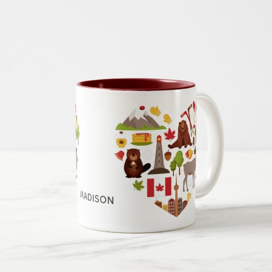 Canadian Love Custom Name mokken (Voorkant rechts)