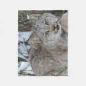 Canadian Lynx Fleece Blanket (Voorkant)