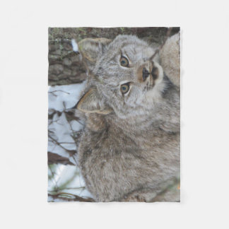 Canadian Lynx Fleece Blanket Deken