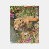 Canadian Lynx Kitten, Alaska Fleece Deken (Voorkant)