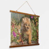 Canadian Lynx Kitten, Alaska Hangend Wandkleed (Gebogen)