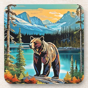 Canadian Majestic Mountain Beer Design Bier Onderzetter