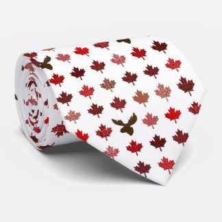 Canadian Maple Leaf and Moose Head Stropdas