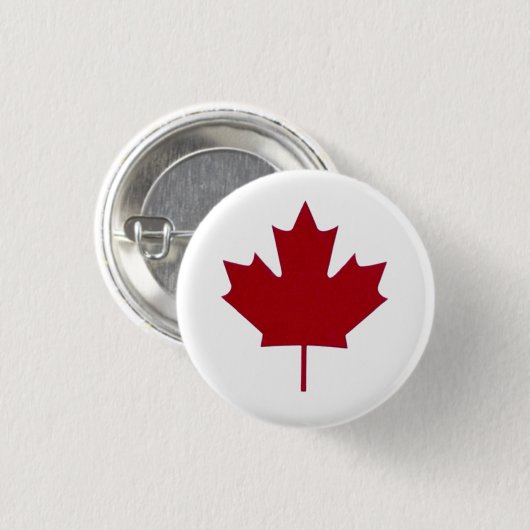 Canadian Maple leaf Button (Voorkant /achterkant)