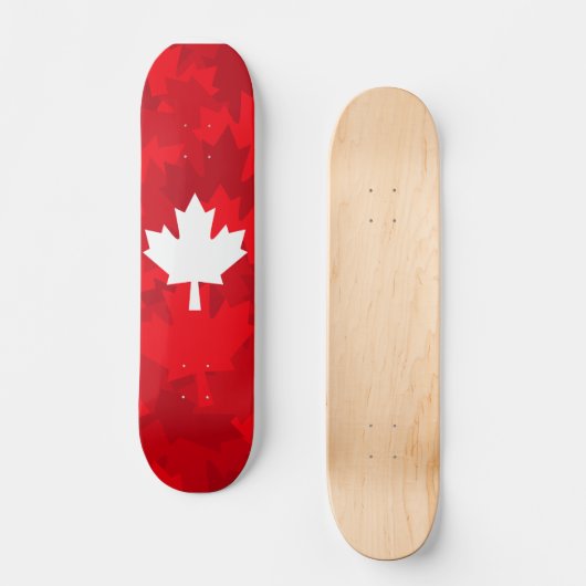 Canadian Maple Leaf Camo Persoonlijk Skateboard (Voorkant)